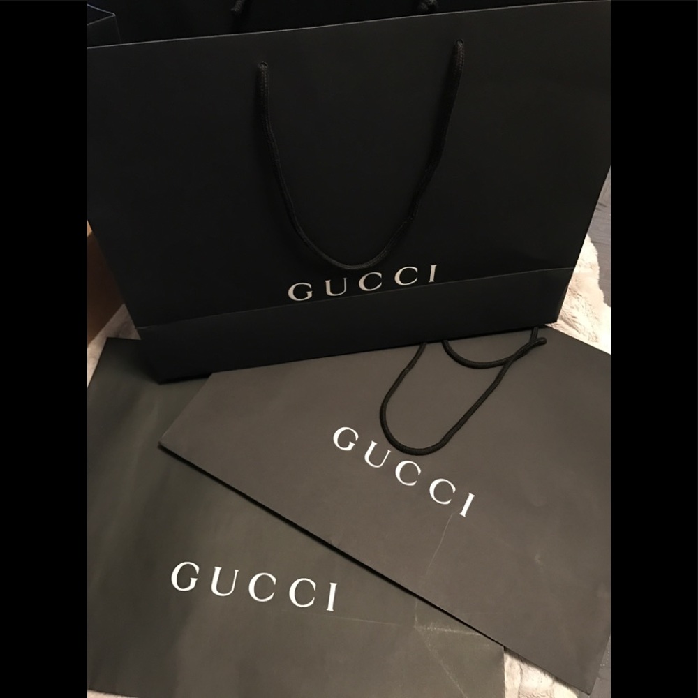 Authentic Large Gucci Shopping Bags